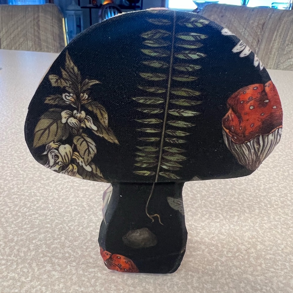 Mushroom Shaped Black Decorative decor. Very original organic design 🍄‍🟫